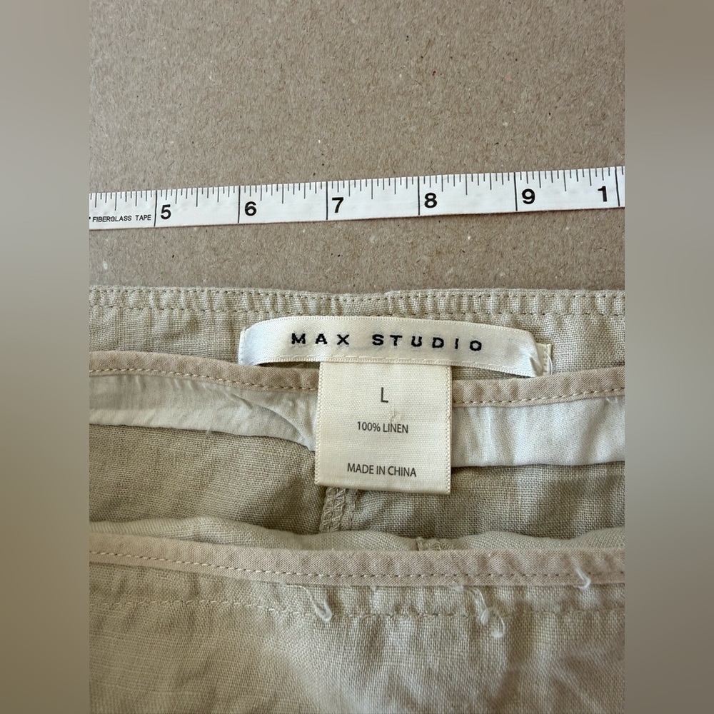 Max Studio — NWOT Maxi Linen Skirt with Button Detailing — Size L - Picture 5 of 11